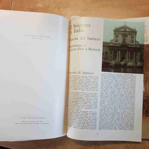 BAROCCO E ROCOCO' PANORAMA DELLA CIVILTA' E DELL'ARTE DEL SEI SETTECENTO 1963