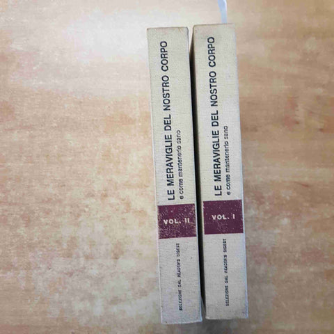 LE MERAVIGLIE DEL NOSTRO CORPO E COME MANTENERLO SANO Reader's Digest 2 volumi