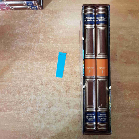 SCIENZE BIOLOGICHE AGRARIA - 2 VOLUMI + COFANETTO - DE AGOSTINI 1973