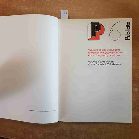 PUBLICITE' ET ARTS GRAPHIQUES SELECTION 16 Maurice Collet editeur PUBBLICITA'