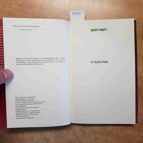 SCOTT PRATT - IN BUONA FEDE Joe Dillard è tornato! 2017 TIME CRIME FANUCCI 1°ED.