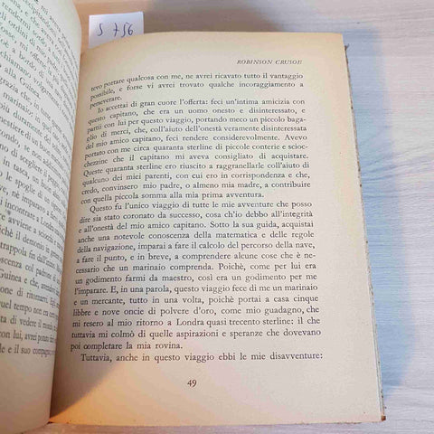 ROBINSON CRUSOE parte prima I GRANDI SCRITTORI STRANIERI 1942 DANIEL DEFOE