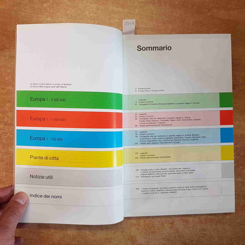 ATLANTE STRADALE EUROPA DE AGOSTINI 1995 con piante capitali e città principali
