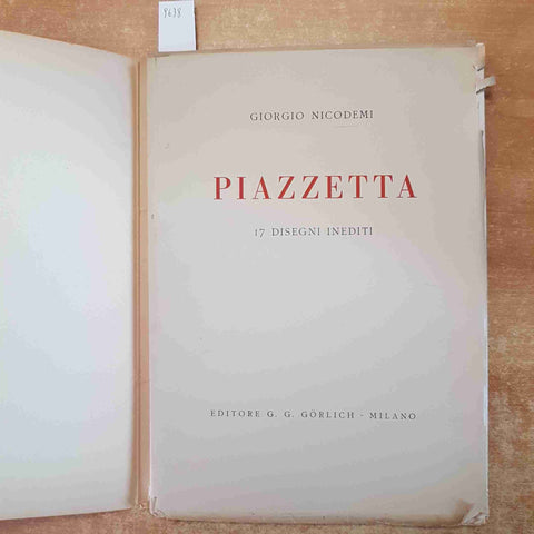 PIAZZETTA XVI DISEGNI incompleto manca il 17°!!! GIORGIO NICODEMI 1944 GORLICH