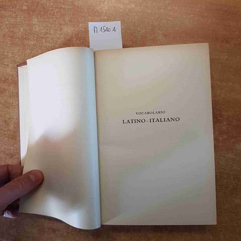VOCABOLARIO LATINO-ITALIANO E ITALIANO-LATINO 1951 ENRICO BIANCHI - LE MONNIER