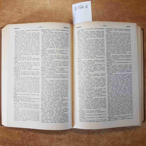 VOCABOLARIO LATINO-ITALIANO E ITALIANO-LATINO 1951 ENRICO BIANCHI - LE MONNIER