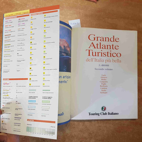 GRANDE ATLANTE TURISTICO DELL'ITALIA PIU' BELLA secondo volume TOURING CLUB