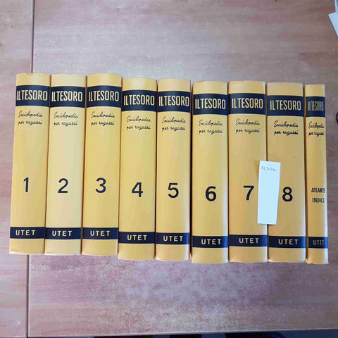 IL TESORO DEL RAGAZZO ITALIANO enciclopedia illustrata 9 volumi UTET1965