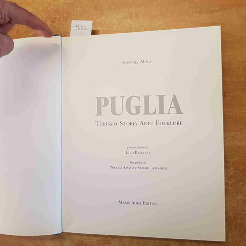 PUGLIA senza la sovraccoperta!!! STEFANIA MOLA 1997 MARIO ADDA EDITORE