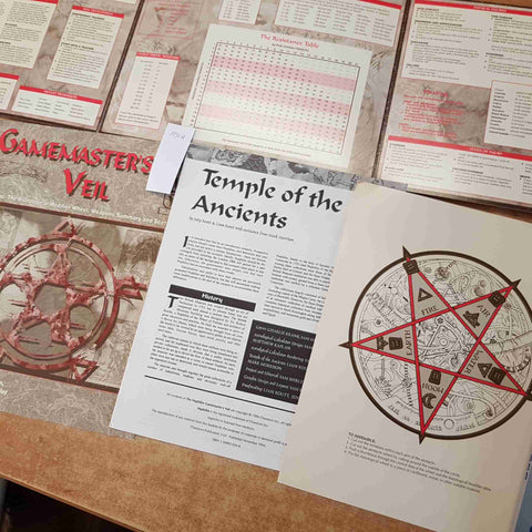 NEPHILIM GAMEMASTER'S VEIL 1994 CHAOSIUM with pentacle ESOTERISMO ASTROLOGIA