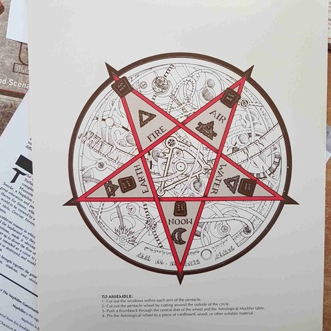 NEPHILIM GAMEMASTER'S VEIL 1994 CHAOSIUM with pentacle ESOTERISMO ASTROLOGIA