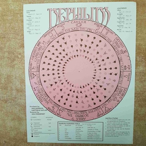 NEPHILIM GAMEMASTER'S VEIL 1994 CHAOSIUM with pentacle ESOTERISMO ASTROLOGIA