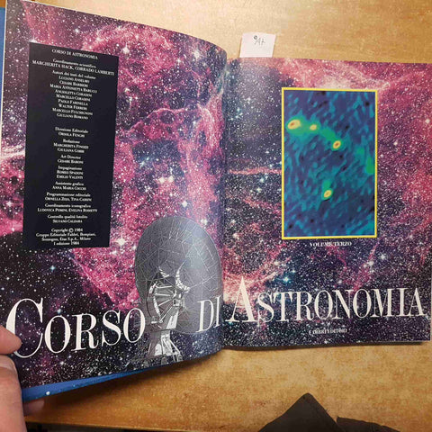 CORSO DI ASTRONOMIA volume terzo MARGHERITA HACK 1984 FABBRI saturno telescopio