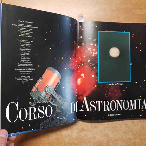 CORSO DI ASTRONOMIA volume secondo MARGHERITA HACK 1984 FABBRI fotografare luna