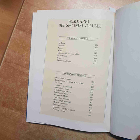 CORSO DI ASTRONOMIA volume secondo MARGHERITA HACK 1984 FABBRI fotografare luna