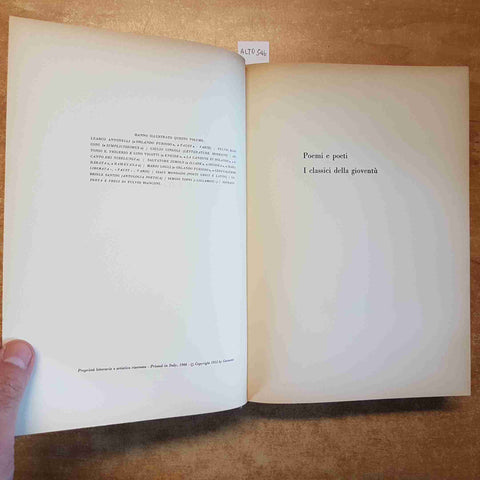 IL MIO AMICO ENCICLOPEDIA PER I RAGAZZI volume 2 POEMI E POETI 1966 GARZANTI