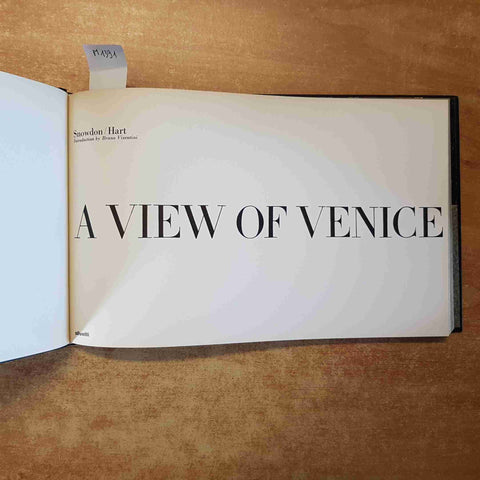 A VIEW OF VENICE - SNOWDON HART 1972 OLIVETTI venezia bruno visentini