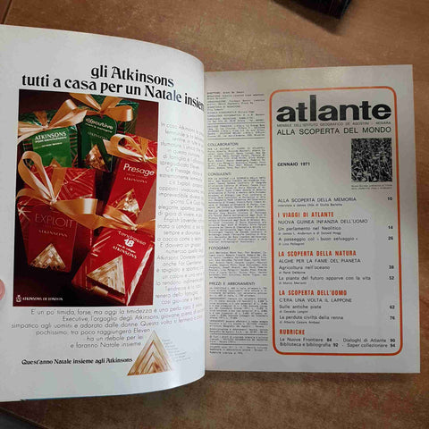 RIVISTA ATLANTE MENSILE DE AGOSTINI 1971 ALLA SCOPERTA DEL MONDO 2 vol. rilegati