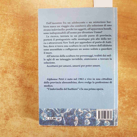 L'INDOVINELLO DEL BARBIERE romanzo di ALPHONSE PETRI 2012 MEDEA prima edizione