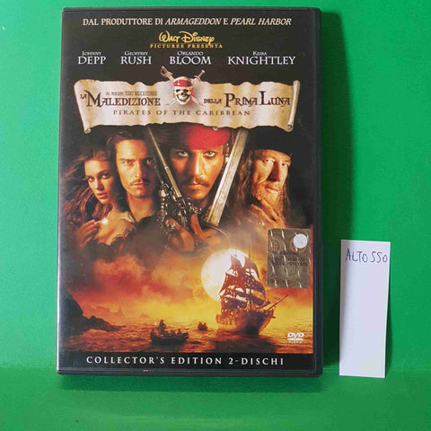 JOHNNY DEPP ORLANDO BLOOM - WALT DISNEY 2 DVD PIRATI DEI CARAIBI LA MALEDIZIONE