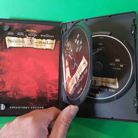 JOHNNY DEPP ORLANDO BLOOM - WALT DISNEY 2 DVD PIRATI DEI CARAIBI LA MALEDIZIONE