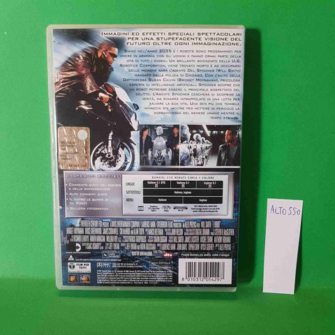 WILL SMITH, ALEX PROYAS 20TH CENTURY FOX - IO, ROBOT 2005 FILM DVD disco singolo