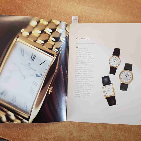 BAUME & MERCIER GENEVE MAITRES HORLOGERS DEPUIS 1830 catalogo orologi