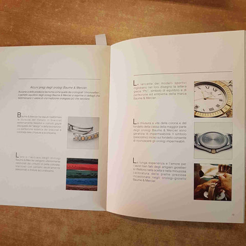 BAUME & MERCIER GENEVE MAITRES HORLOGERS DEPUIS 1830 catalogo orologi