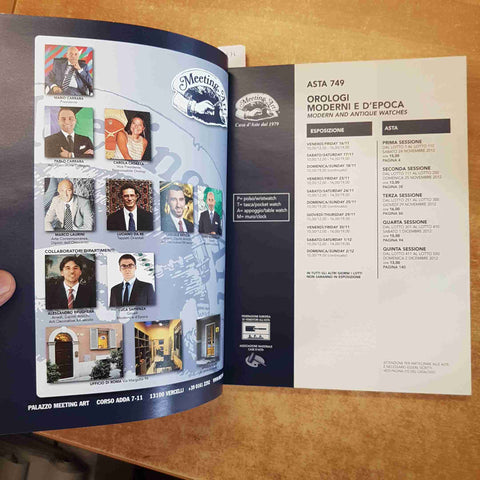 OROLOGI MODERNI E D'EPOCA MEETING ART CATALOGO 2012 ASTA 749 rolex cartier