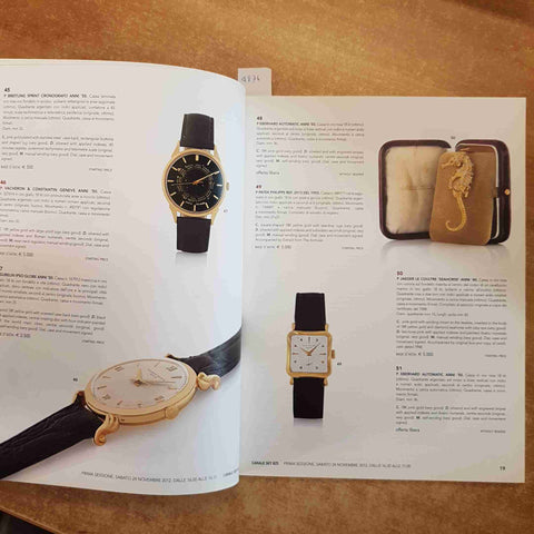 OROLOGI MODERNI E D'EPOCA MEETING ART CATALOGO 2012 ASTA 749 rolex cartier