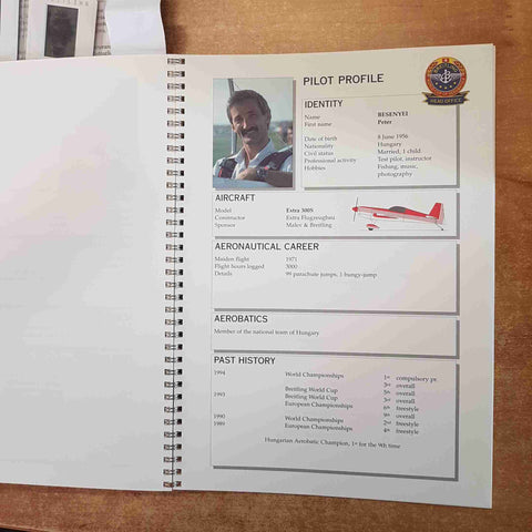 BREITLING PRESS RELEASE 1995 kit retail shop sales BRIEFING DIAPOSITIVE SCHEDE