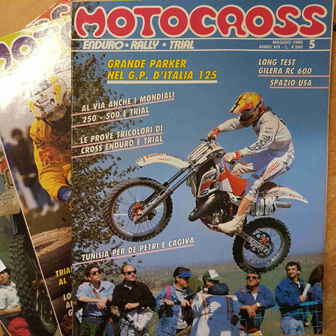 MOTOCROSS MENSILE 12 NUMERI 1989 ENDURO RALLY TRIAL la rivista del fuoristrada