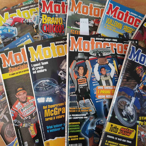 MOTOCROSS MENSILE 12 NUMERI 1998 ENDURO RALLY TRIAL la rivista del fuoristrada