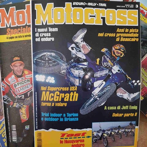 MOTOCROSS MENSILE 12 NUMERI 1998 ENDURO RALLY TRIAL la rivista del fuoristrada
