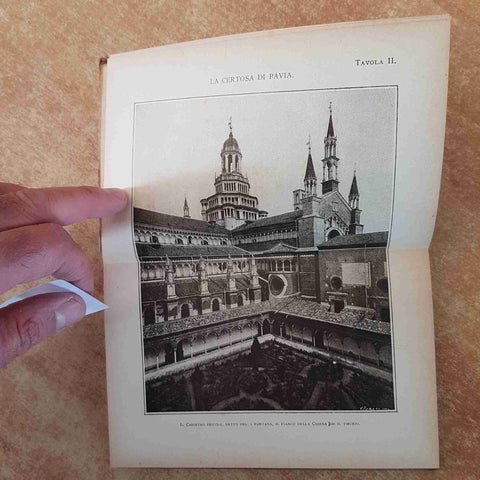 LUCA BELTRAMI - HOEPLI - LA CERTOSA DI PAVIA 1924 CON 86 INCISIONI E 10 TAVOLE