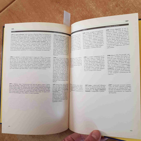 CRONOLOGIA UNIVERSALE OMNIA DE AGOSTINI 1997 storia del mondo