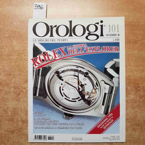 OROLOGI LE MISURE DEL TEMPO 101 TECHNIMEDIA 1996 ROLEX EXPLORER LONGINES PICOT