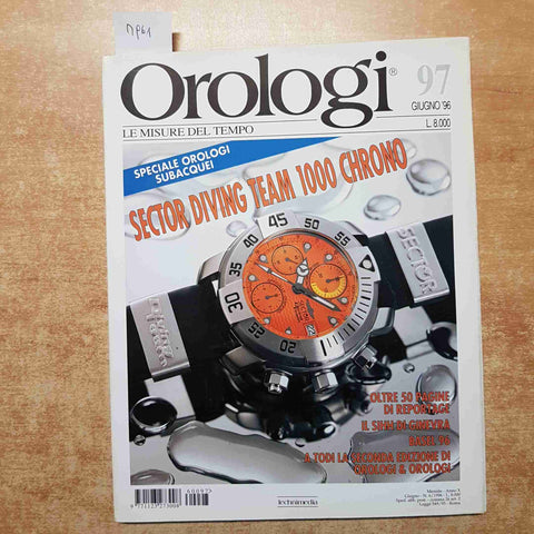 OROLOGI LE MISURE DEL TEMPO 97 TECHNIMEDIA 1996 SUBACQUEI SECTOR DIVING SWATCH