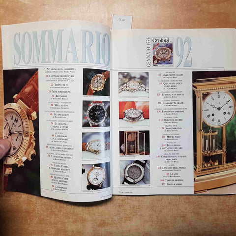 OROLOGI LE MISURE DEL TEMPO 92 TECHNIMEDIA 1996 CARTIER BERTOLUCCI BREITLING