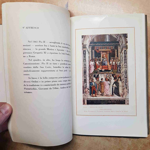 STORIA DI PIO II LIBRERIA PICCOLOMINI NEL DUOMO DI SIENA affreschi Pinturicchio