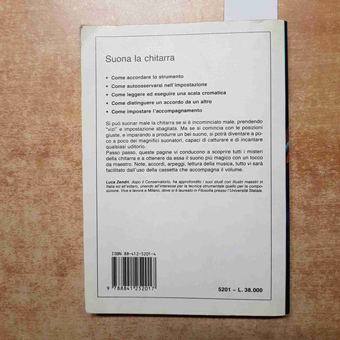 LUCA ZENDRI - DE VECCHI - SUONA LA CHITARRA PRIMA DI QUANDO CREDI solo libro!!!