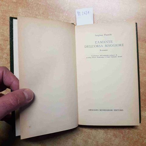 SERGIUSZ PIASECKI - MONDADORI - L'AMANTE DELL'ORSA MAGGIORE 1970 romanzo