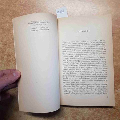 MARIO CAPANNA - RIZZOLI - FORMIDABILI QUEGLI ANNI 1988 SECONDA EDIZIONE politica