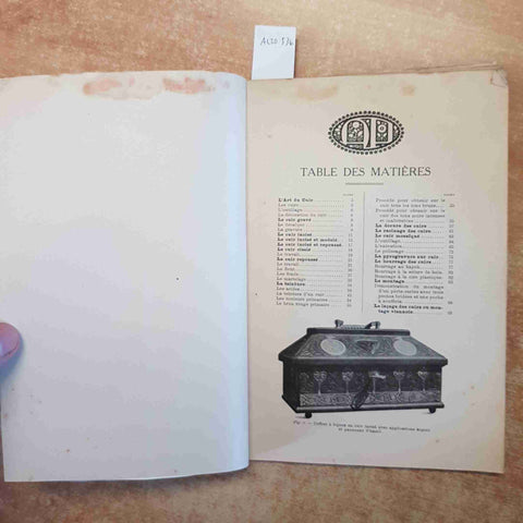 L'ARTISAN PRATIQUE L'ART DU CUIR repousse' grave' incise' cisele' 1929