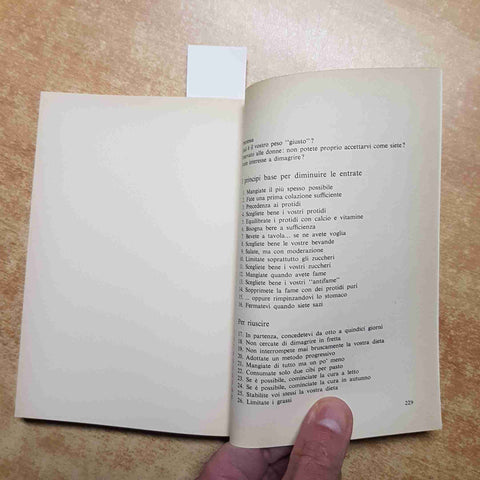 JOSETTE LYON - MONDADORI - 101 IDEE PER DIMAGRIRE diete perdere peso 1977 OSCAR