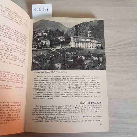 AA.VV. - TOURING CLUB ITALIANO - VILLEGGIATURE DEGLI APPENNINI E DELLE ISOLE