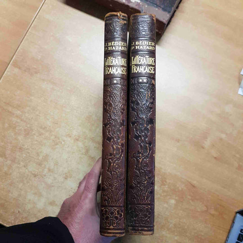 HISTOIRE DE LA LITTERATURE FRANCAISE ILLUSTRE volumi 1 + 2 LAROUSSE 1924