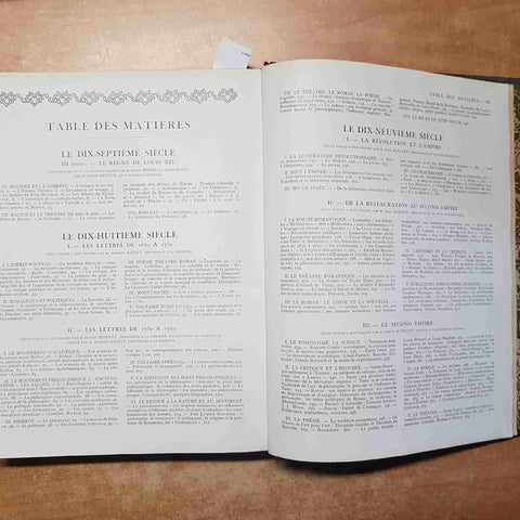 HISTOIRE DE LA LITTERATURE FRANCAISE ILLUSTRE volumi 1 + 2 LAROUSSE 1924