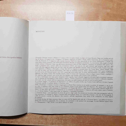 MANZONI FOSCOLO LEOPARDI 3 LP VINILE VINYL NUOVA ACCADEMIA I GRANDI POETI ITALIA