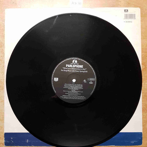 PET SHOP BOYS with DUSTY SPRINGFIELD What have i done to deserve this? LP VINYL